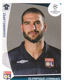 Lisandro Lopez Olympique Lyonnais samolepka UEFA Champions League 2009/10 #310